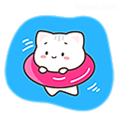小猫游泳圈萌化了
