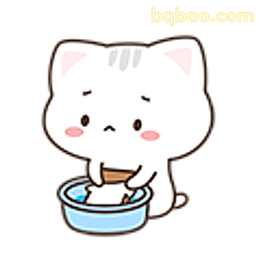 小猫洗爪爪
