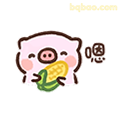 小猪啃玉米嗯