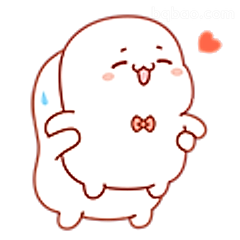 害羞冒汗小团子