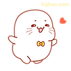 萌萌小海豹比心