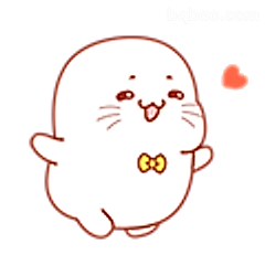 萌萌小海豹比心
