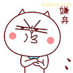 嫌弃脸小猫