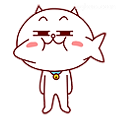猫咪叼鱼得意脸